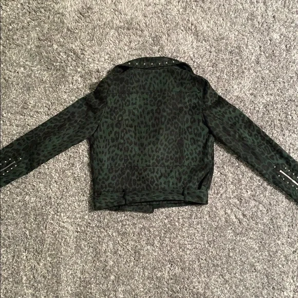 Nasty Gal Leopard Moto Jacket with Studs - Picture 10 of 16